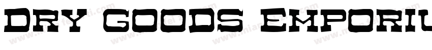 Dry Goods Emporium J字体转换